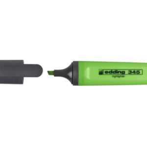Teksto žymeklis Edding 345, kirstu galiuku, 2-5mm, žalios spalvos