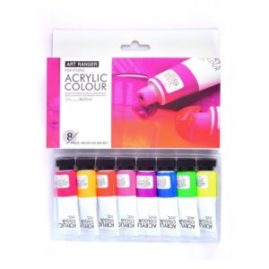 Akriliniai dažai Art Rangers 8 spalvų, 22 ml neoninės spalvos