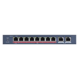 Hikvision DS-3E0310HP-E tinklo komutatorius Ne-valdomas Fast Ethernet (10/100) Maitinimas per Eternetą (PoE) Mėlyna - Image 2