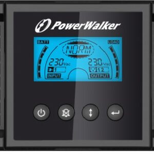PowerWalker VI 1500RT LCD nepertraukiamo maitinimo resursai (UPS) 1,5 kVA 1350 W 8 AC išvestis(ys / čių) - Image 2