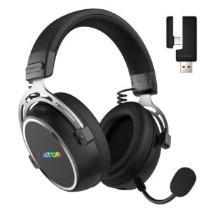 HATOR Hypergang 3 Wireless Laisvų rankų įranga Bevielis Su lankeliu Žaidimams USB Type-C / USB Type-A Bluetooth Juoda