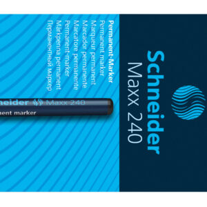 Permanentinis žymeklis Schneider Maxx 240, 1-2mm, apvaliu galiuku, juodos spalvos - Image 3