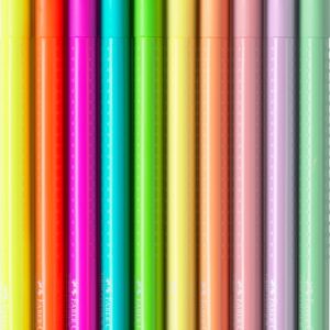 Flomasteriai Faber-Castell Grip, tribriauniai, 10 spalvų - Image 5
