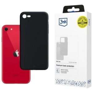 3MK Matt Dėklas Apple iPhone SE 2020/2020 juodos spalvos
