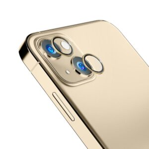 3MK Lens Protection Pro Apple iPhone 14 6,1" gold Camera lens protection with mounting frame 1szt. - Image 2