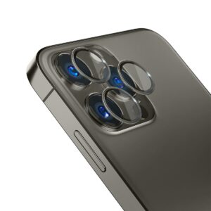 3MK Lens Protection Pro Apple iPhone 14 Pro /14 Pro Max graphite Camera lens protection with mounting fram - Image 2