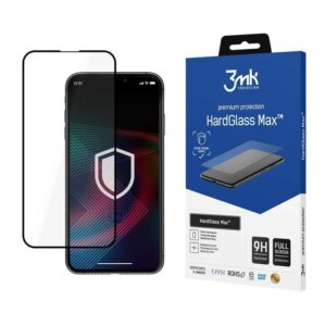 3MK HardGlass Max Apple iPhone 14 Plus 6,7" black, FullScreen Glass - Image 1