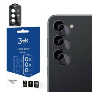 3MK Lens Protection Pro Samsung S23+ S916 juodos spalvos Camera lens protection with mounting frame 1vnt