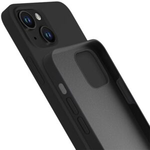 3MK Silicone Dėklas Apple iPhone 14 Plus / 15Plus 6.7" juodos spalvos - Image 4