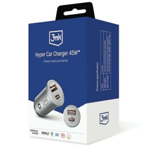3MK Hyper automobilinis įkroviklis 45W automobilinis įkroviklis 1xUSB-A + 1xUSB-C - Image 9
