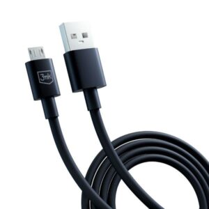 3MK Hyper Cable USB-A - Micro USB1.2m 5V 2,4A juodos spalvos cable - Image 7