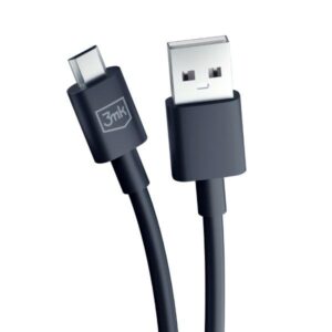 3MK Hyper Cable USB-A - Micro USB1.2m 5V 2,4A juodos spalvos cable - Image 8