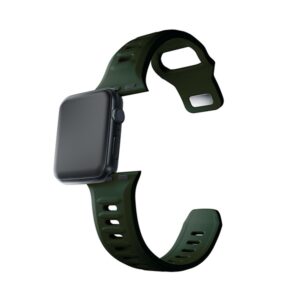 3MK Silicone Watch apyrankė Dark žalios spalvos for Apple Watch 42/44/45/49mm - Image 10