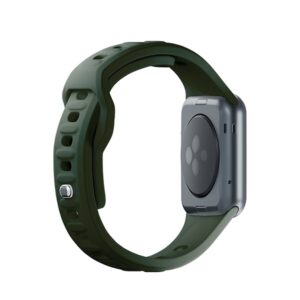 3MK Silicone Watch apyrankė Dark žalios spalvos for Apple Watch 42/44/45/49mm - Image 4