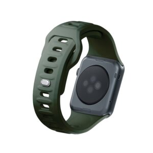 3MK Silicone Watch apyrankė Dark žalios spalvos for Apple Watch 42/44/45/49mm - Image 6