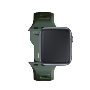 3MK Silicone Watch apyrankė Dark žalios spalvos for Apple Watch 42/44/45/49mm - Image 9