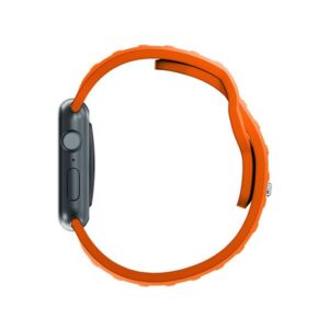 3MK Silicone Watch apyrankė oranžinės spalvos for Apple Watch 42/44/45/49mm - Image 2