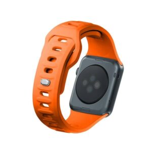 3MK Silicone Watch apyrankė oranžinės spalvos for Apple Watch 42/44/45/49mm - Image 6
