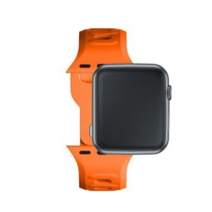 3MK Silicone Watch apyrankė oranžinės spalvos for Apple Watch 42/44/45/49mm - Image 9