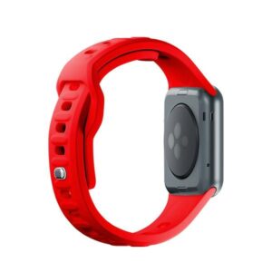 3MK Silicone Watch apyrankė red for Apple Watch 42/44/45/49mm - Image 4
