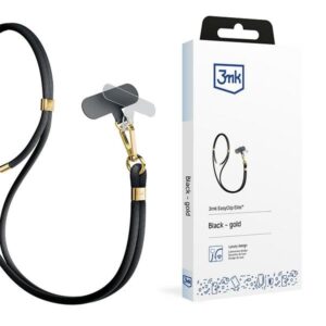 3MK EasyClip Elite juodos spalvos (gold) virvelė telefonui