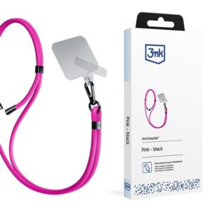 3MK EasyClip Pink (juodos spalvos) virvelė telefonui