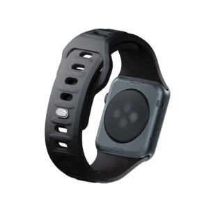 3MK Silicone Watch apyrankė juodos spalvos for Apple Watch 38/40/41mm - Image 6