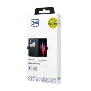 3MK Wallet Dėklas Redmi Note 13 4G juodos spalvos - Image 3