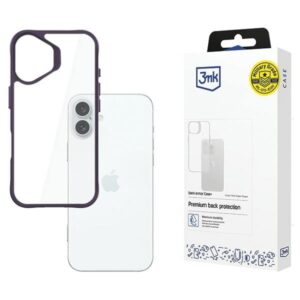 3MK SatinArmor+ Dėklas Apple iPhone 16 Plus 6.7"violetinės spalvos Military Grade