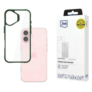 3MK SatinArmor+ Dėklas Apple iPhone 16 6.1" green Military Grade