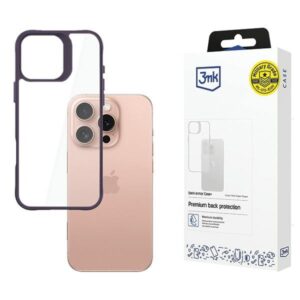 3MK SatinArmor+ Dėklas Apple iPhone 16 Pro 6.3" violetinės spalvos Military Grade