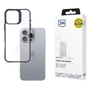 3MK SatinArmor+ Dėklas Apple iPhone 16 Pro Max6.9" violetinės spalvos Military Grade - Image 1