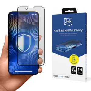 3MK HardGlass Matt Max Privacy Apple iPhone 13/13 Pro/14/16E - Image 1