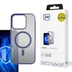 3MK Frosty MagDėklas Apple iPhone 16 Pro Max violetinės spalvos