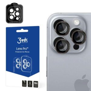 3MK Lens Protection Pro Apple iPhone 16 Pro/16 Pro Max Titanium Grey - Image 1