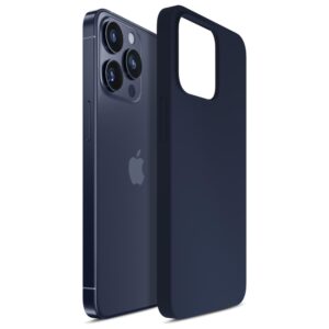 3MK Silicone Dėklas Apple iPhone 16 Pro Max 6.9" dark navy - Image 3
