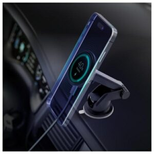 3MK Car MagCharger 15W inductive charging holder for windshield/dashboard juodos spalvos - Image 4