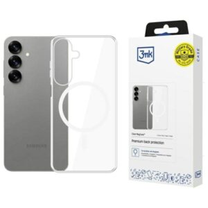 3MK MagDėklas Samsung Galaxy S25+ skaidrus MagSafe Compatible