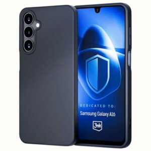 3MK Matt Dėklas Samsung Galaxy A16 juodos spalvos