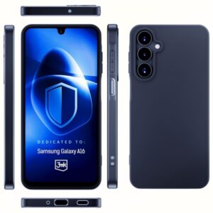 3MK Matt Dėklas Samsung Galaxy A16 juodos spalvos - Image 3