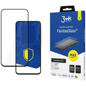 3MK FlexibleGlass Max Samsung Galaxy A35 5G black, Hybrid Glass with Reinforced Edges - Image 1