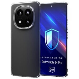 3MK skaidrus Dėklas Redmi Note 14 Pro