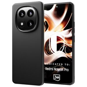 3MK Matt Dėklas Redmi Note 14 Pro juodos spalvos