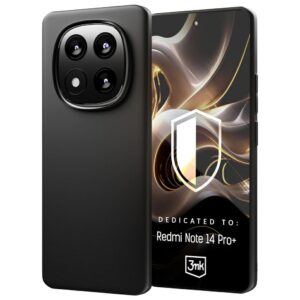 3MK Matt Dėklas Redmi Note 14 Pro+juodos spalvos