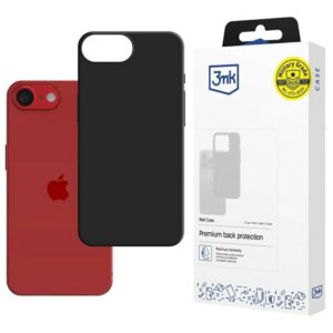 3MK matinis dėklas iPhone 16E / 17e juodos spalvos