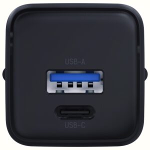 Laidinis įkroviklis 3MK Hyper GaN Charger 20W 1xUSB-A 1XUSB-C PD QC4+ juodos spalvos - Image 2