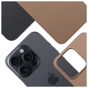 3MK Hardy MagSilicone Dėklas Apple iPhone 15 Pro Max Dark Gold - Image 8
