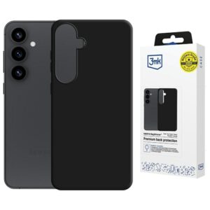 3MK Hardy MagSilicone dėklas Samsung Galaxy S25 juodos spalvos - Image 1