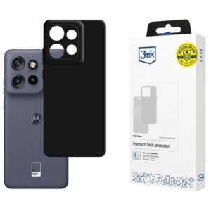 3MK matinis dėklas Motorola Edge 50 Neo juodos spalvos