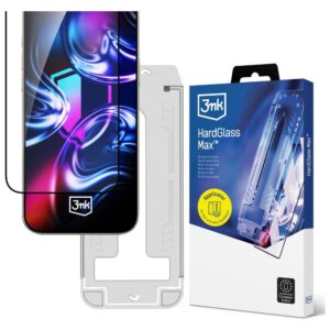 Szkło hartowane 3MK HardGlass Max z aplikatorem do Apple Apple iPhone 13/13 Pro/14/16e/17e - Image 1